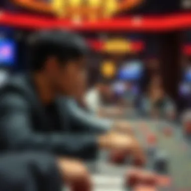 Strategic gameplay in a live casino setting