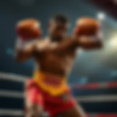 Adesanya in action during a fight, displaying his unique style