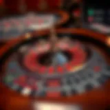 Detailed layout of an American Roulette table showing betting options