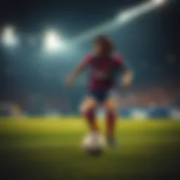 Andrea Pirlo in action on the pitch showcasing his playmaking skills