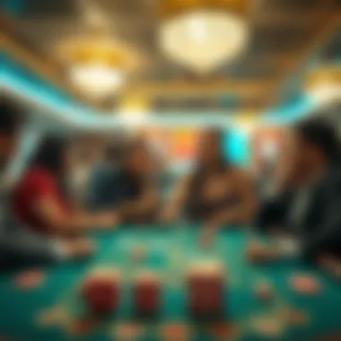 Players enjoying a baccarat game