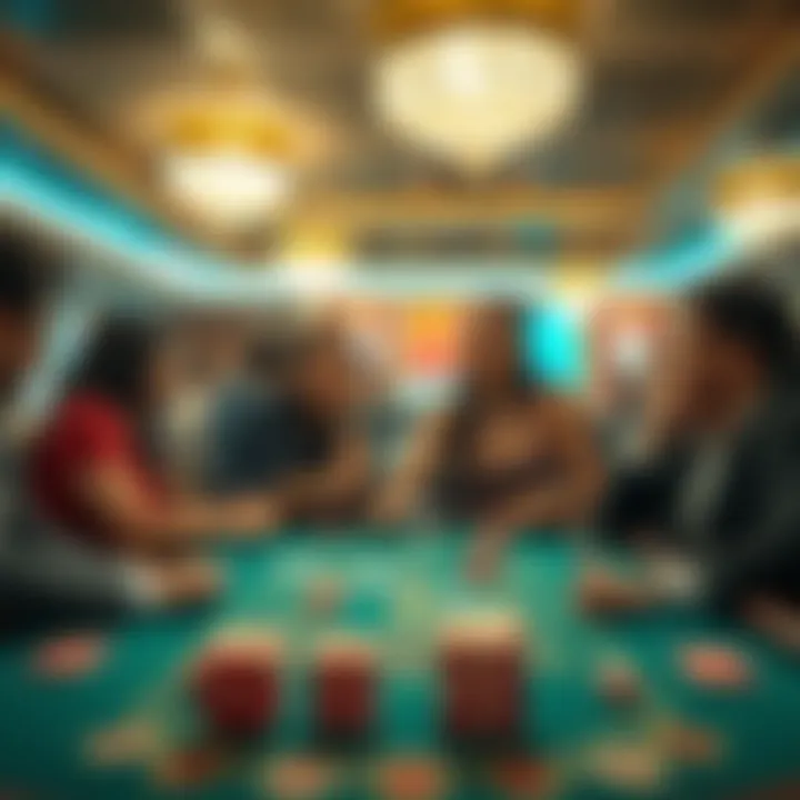 Players enjoying a baccarat game