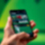 Stylish interface of bet365 Android app