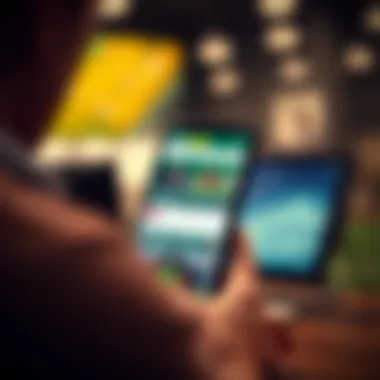 Navigating the bet365 Mobile Application Detailed view of the bet365 mobile application interface