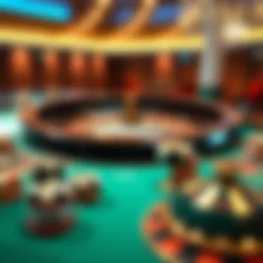 Illustration of various betting strategies used in American Roulette