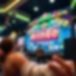 Bingo game interface displaying vibrant graphics