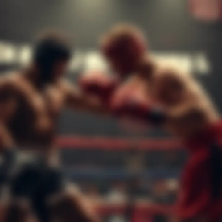 Historical context of boxing match dynamics