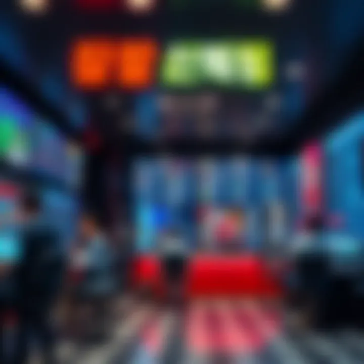 A modern casino agency in Busan showcasing betting options