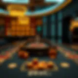 A strategic overview of a casino game table
