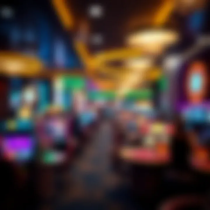 A captivating view of a vibrant casino floor