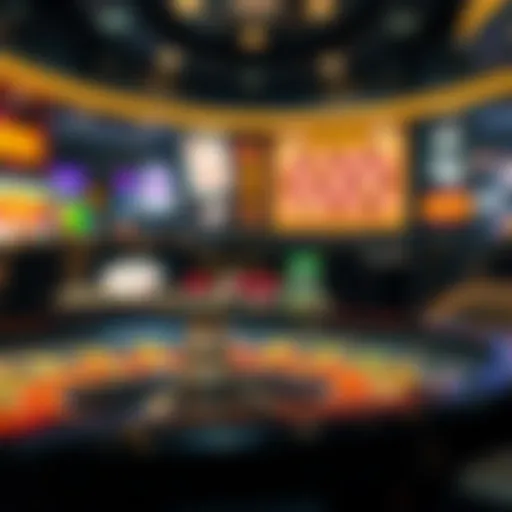 Illustration of online casino platforms