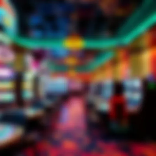 Vibrant interior of a Cebu casino showcasing gaming tables