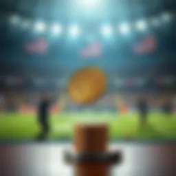 A coin in mid-air, symbolizing decision-making