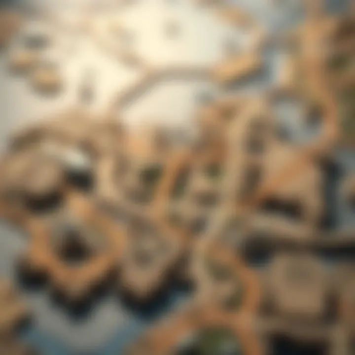 Exploring the Crucial Areas of a CS:GO Map Detailed layout of a CS:GO map showcasing key areas and routes.