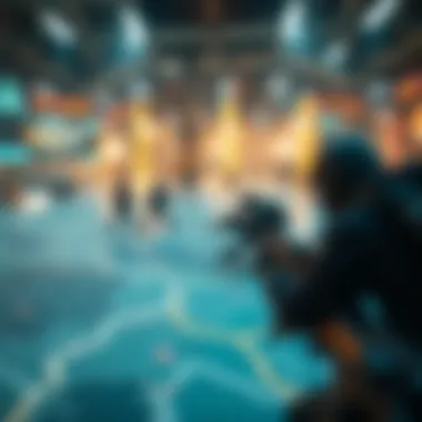 Optimal Player Positions for Maximum Impact Strategic positioning of players on a CS:GO map during a match.