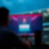 Illustration showcasing the login interface