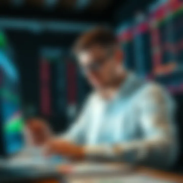 A person analyzing data and statistics for informed betting decisions