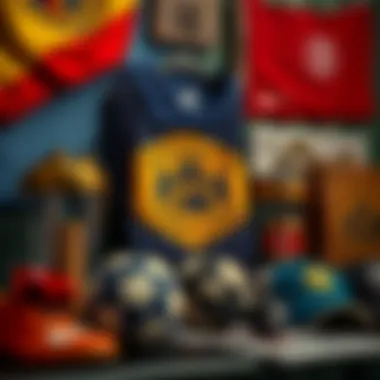 Historical memorabilia showcasing the legacy of Deportivo Táchira