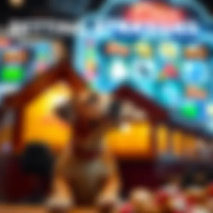 An infographic showcasing betting strategies for dog-themed slots.