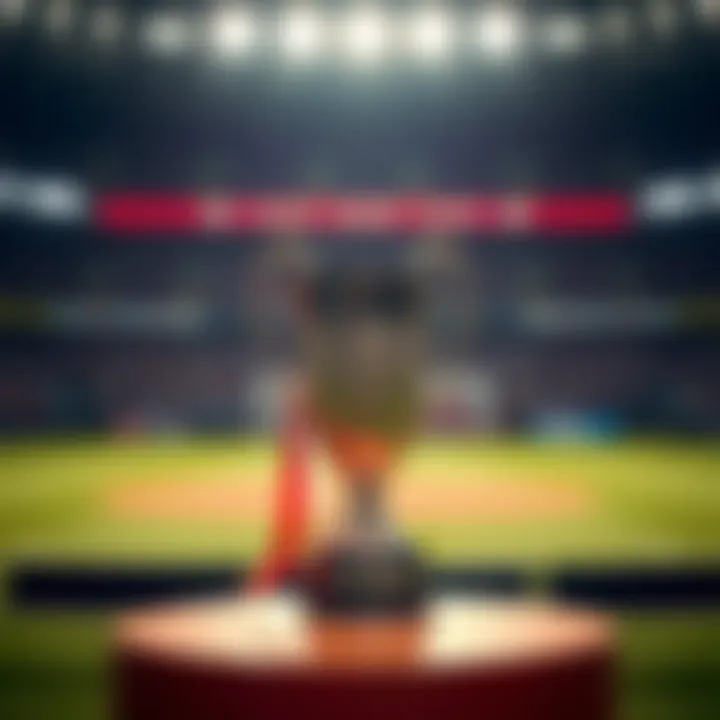 European Championship trophy presentation