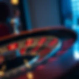 European Roulette wheel showcasing the numbered slots