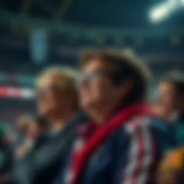 Fans enjoying a UEFA match