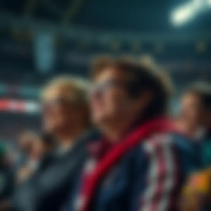 Fans enjoying a UEFA match