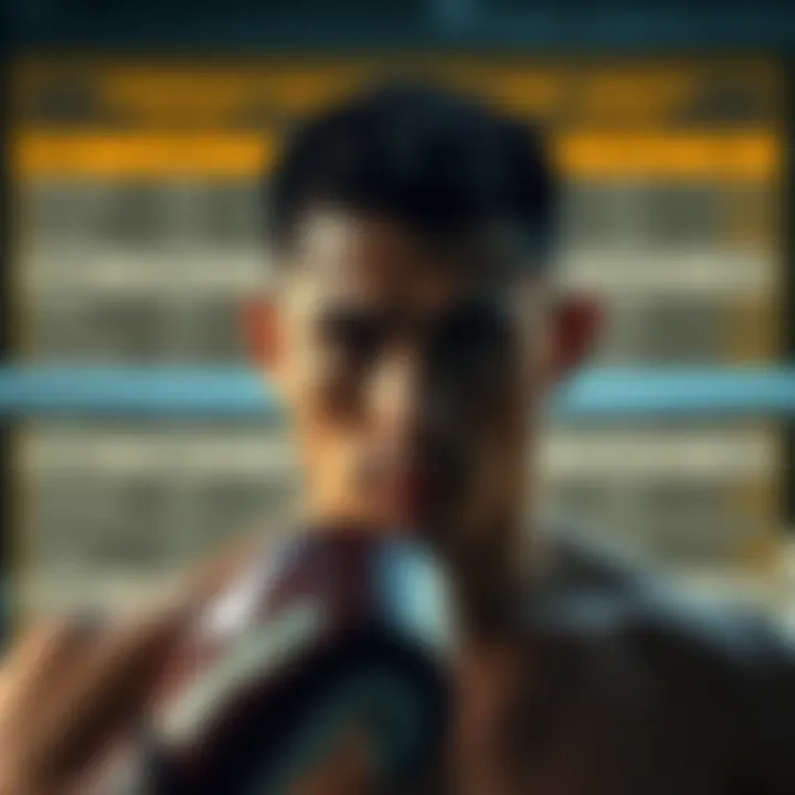 Statistical breakdown of each fighter's strengths