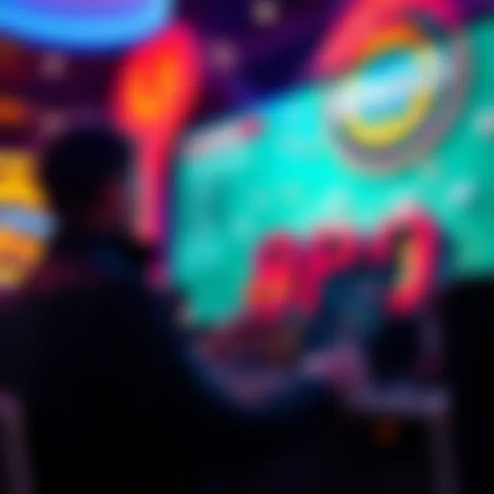 A vibrant illustration of financial growth through online gaming