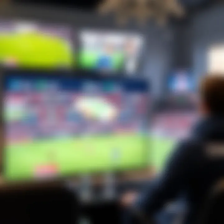 An online streaming interface showcasing various sports broadcasts.