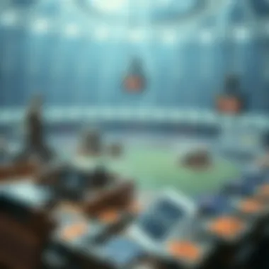 A futuristic digital landscape representing the evolution of online betting