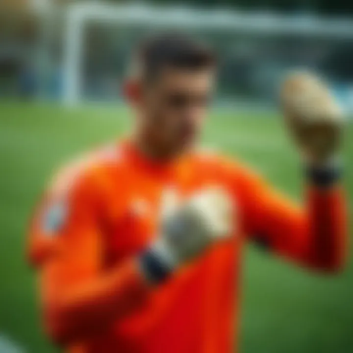 An illustration depicting the roles of a goalkeeper in a match