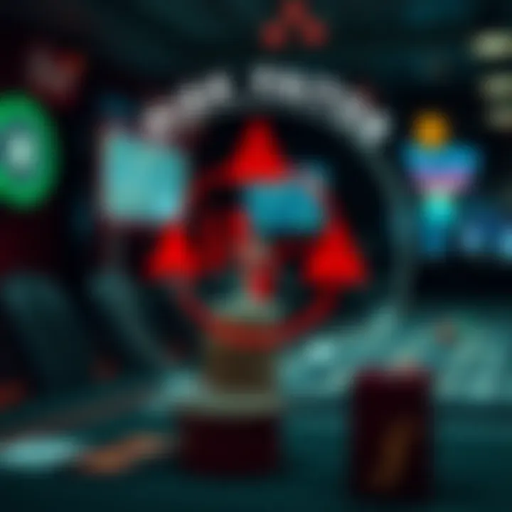 Graphical representation of risk factors in gambling