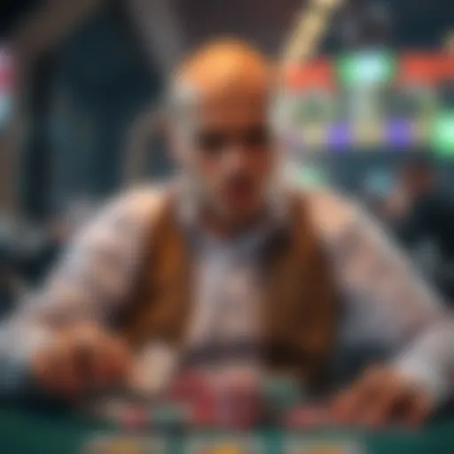 Conceptual representation of gambling addiction