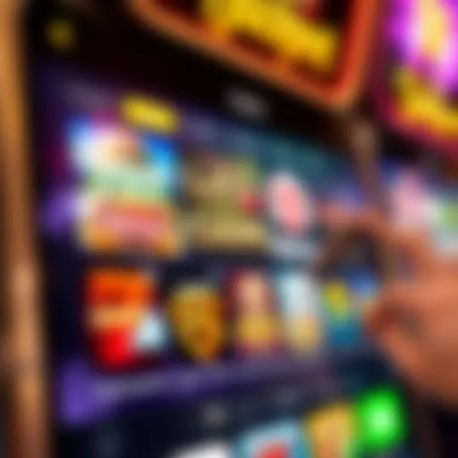 Jackpot mobile casino interface showcasing a variety of games