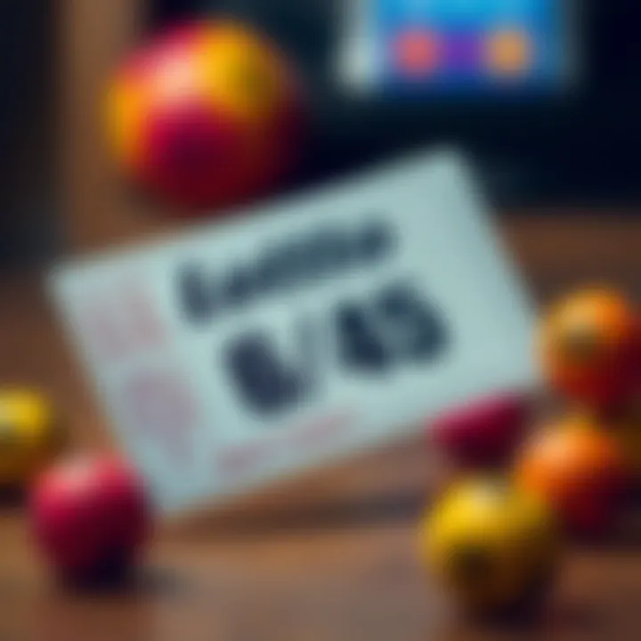 Understanding the Lotto 6/45 Ticket Visual representation of the Lotto 6/45 ticket