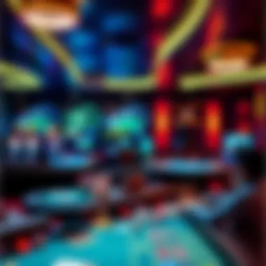 An immersive gaming environment replicating a real casino atmosphere