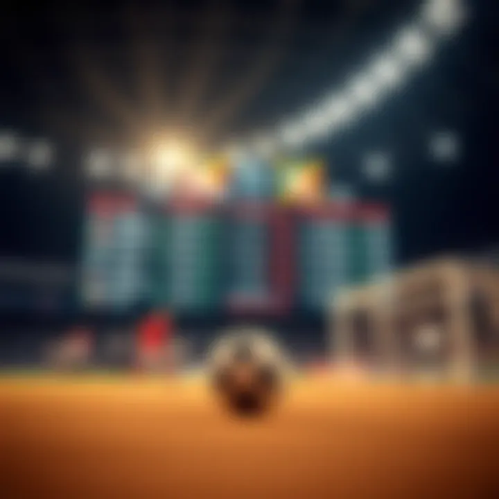 Dynamic live sports betting odds illustration