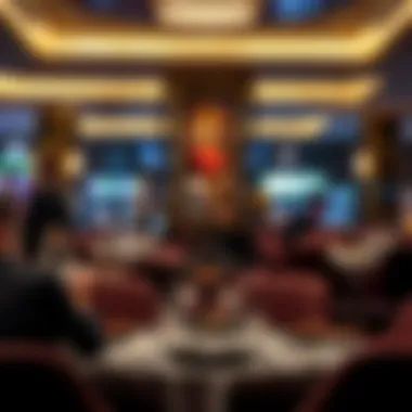 An elegant dining setting in a casino highlighting the culinary experiences available