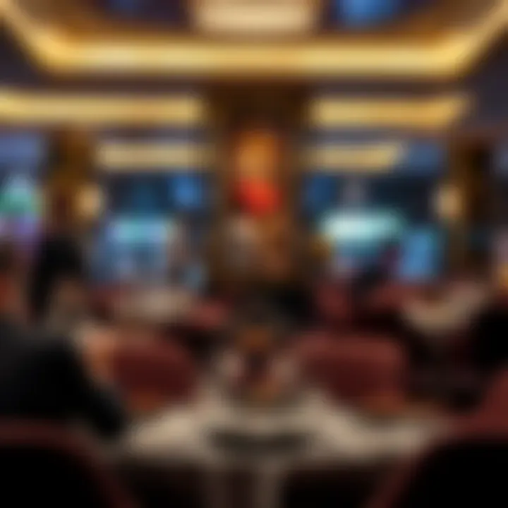 An elegant dining setting in a casino highlighting the culinary experiences available