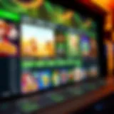 A sophisticated online casino interface showcasing various gaming options