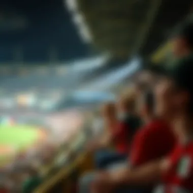 Fans cheering during a baseball match in Mexico
