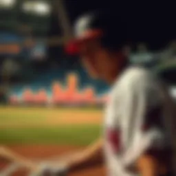 Data visualization of MLB player performance metrics