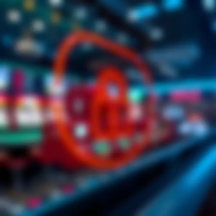 A secure digital environment symbolizing safe online gambling practices