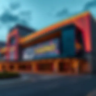A modern casino exterior showcasing architectural innovation