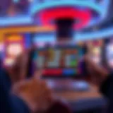 Digital bingo game interface displayed on a sleek tablet