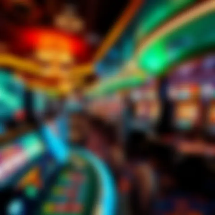 A snapshot of an online casino environment filled with excitement