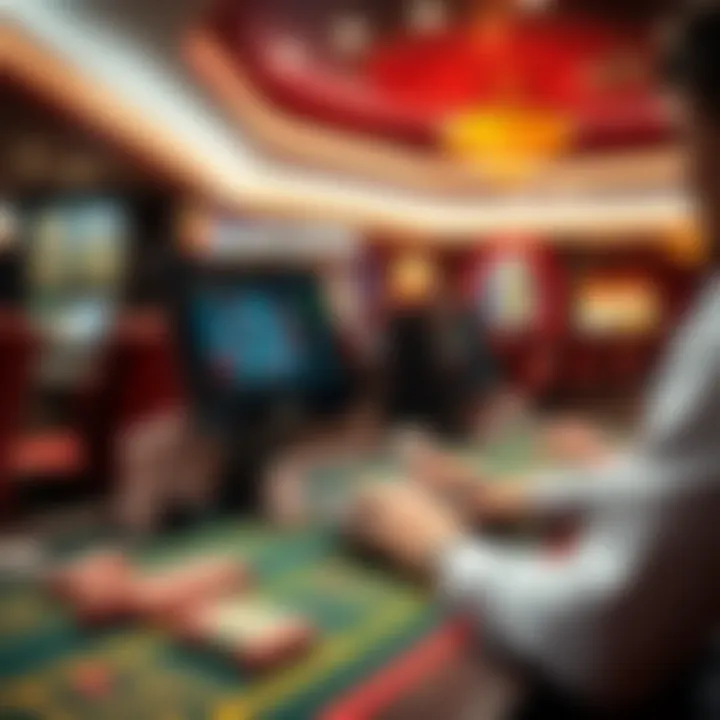 Futuristic concept of technology impacting online casinos