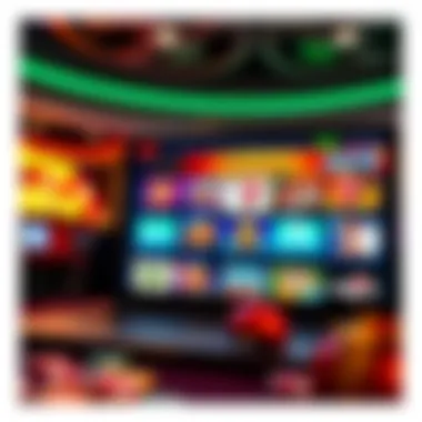 Vibrant online casino interface showcasing various games