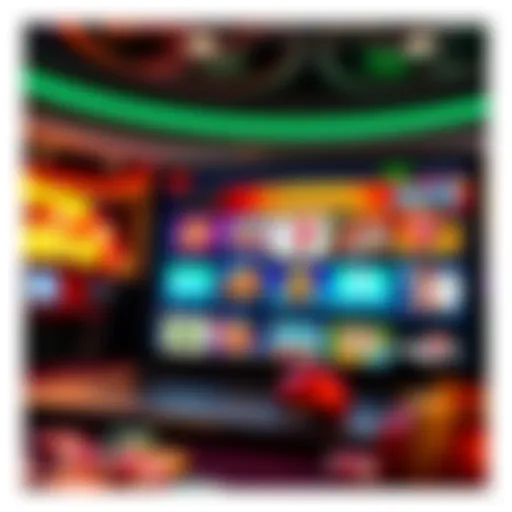 Vibrant online casino interface showcasing various games